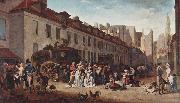 Louis-Leopold Boilly The Arrival of the Diligence oil painting